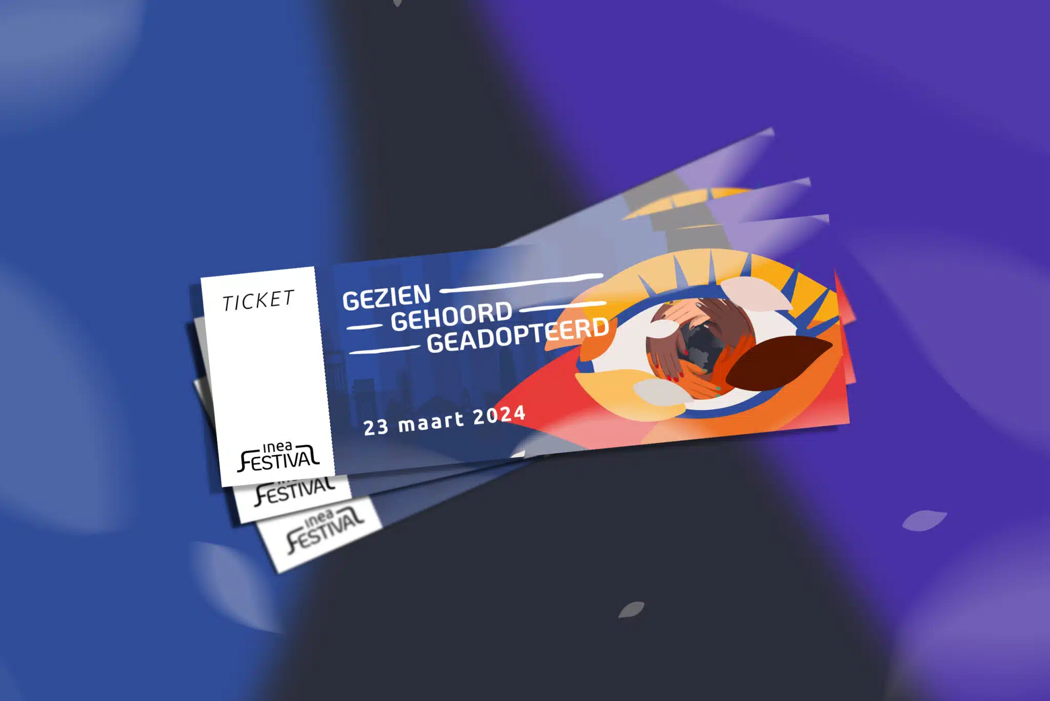 Belangrijke update over het INEA Festival Gezien, Gehoord, Geadopteerd 23 maart: Vrijkaarten beschikbaar en optie geld terug te vragen